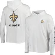 vineyard vines Men's Vineyard Vines White New Orleans Saints Local Long Sleeve Hoodie T-Shirt