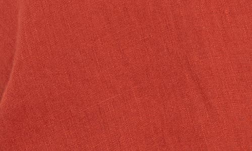 Kut From The Kloth Rebel Knot Front Linen Blend Top In Red
