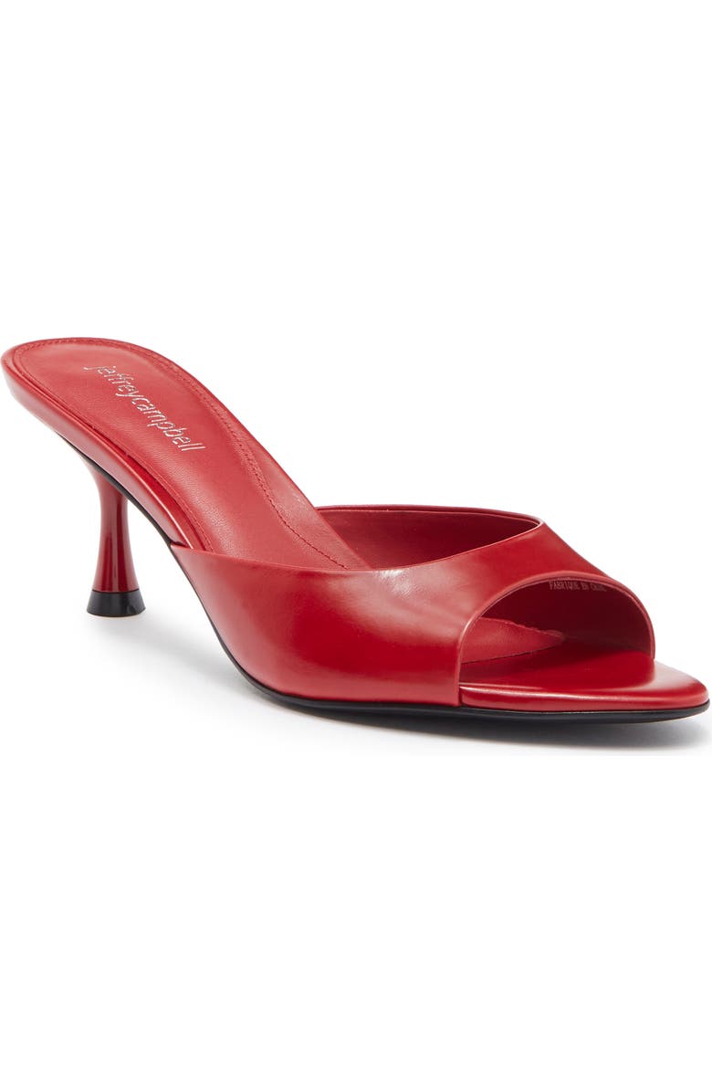 Jeffrey Campbell Spy-Kid Slide Sandal, Main, color, Cherry Red