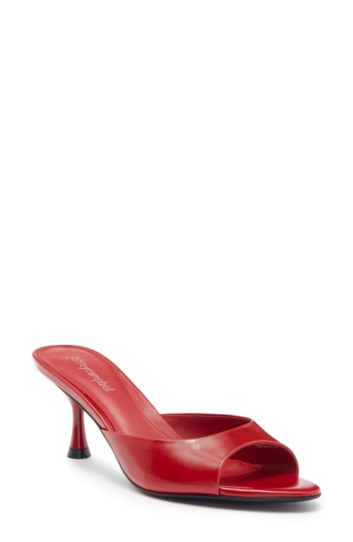 Jeffrey Campbell Spy-kid Slide Sandal In Cherry Red