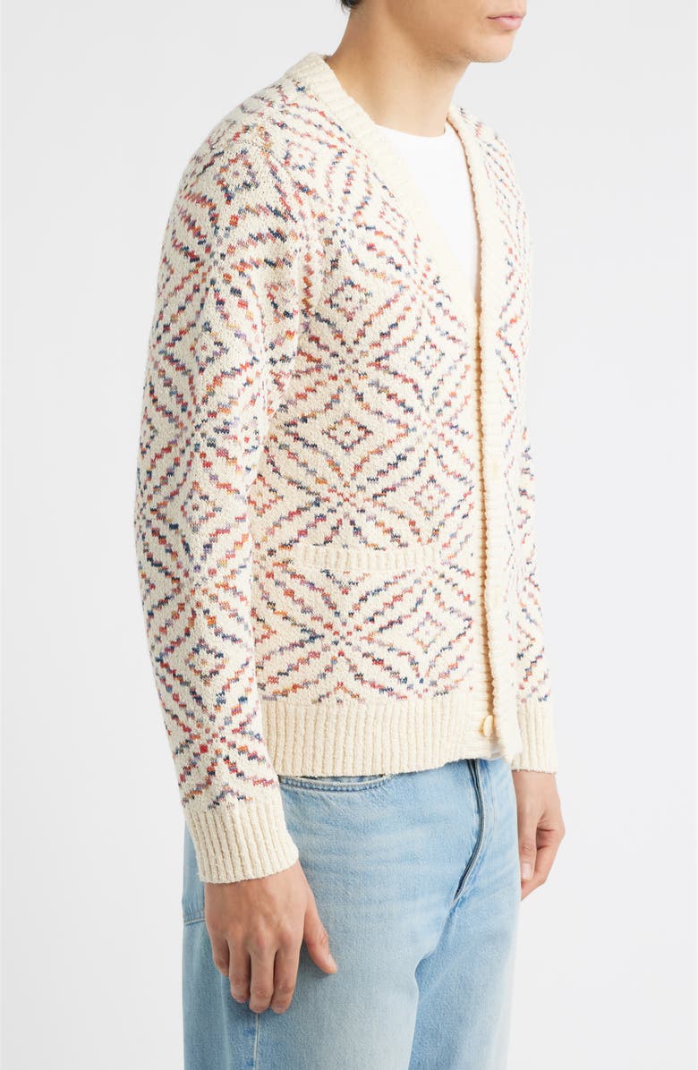 Corridor Mandala Pima Cotton Cardigan, Alternate, color, Natural