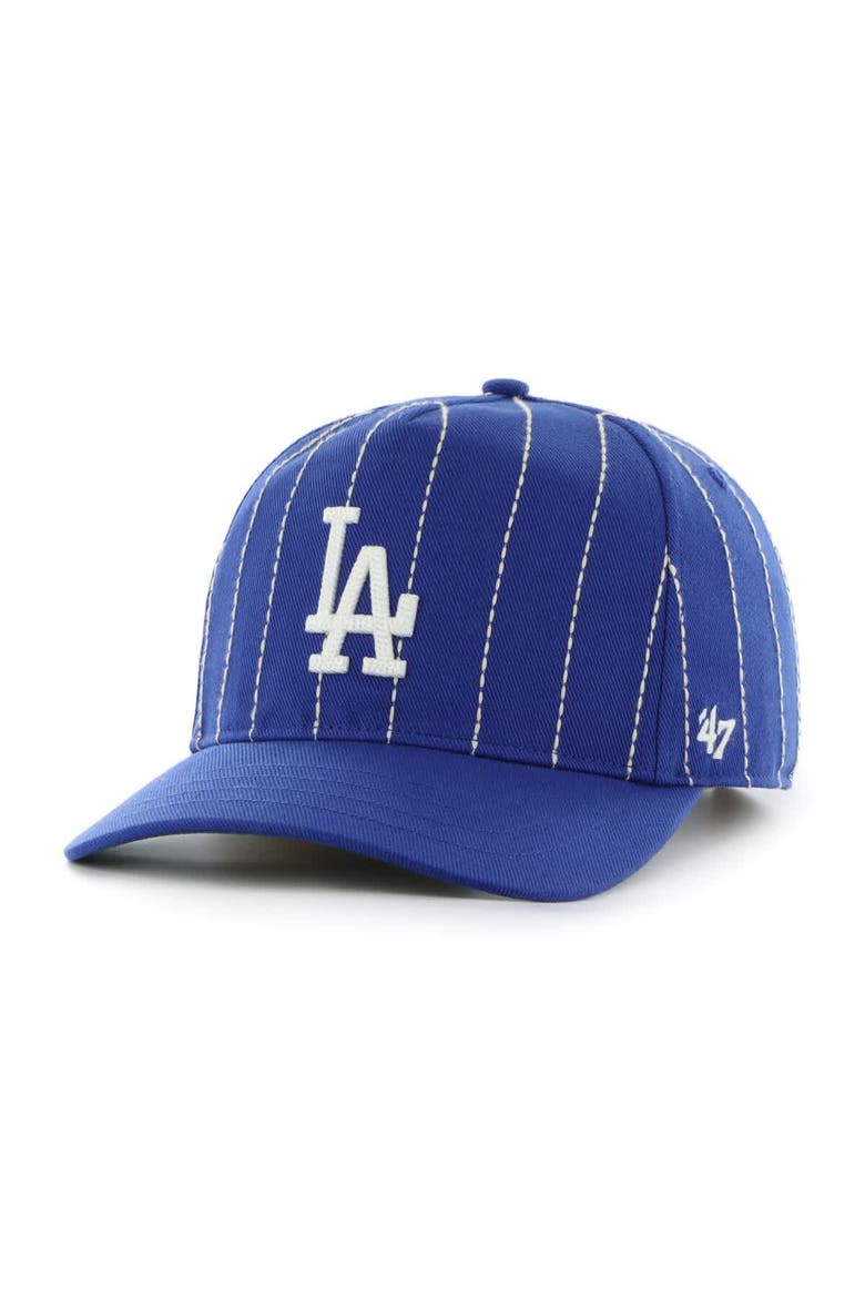 Men's '47 x Rawlings Royal Los Angeles Dodgers Pinstripe Hitch Adjustable Hat, Alternate, color, Royal