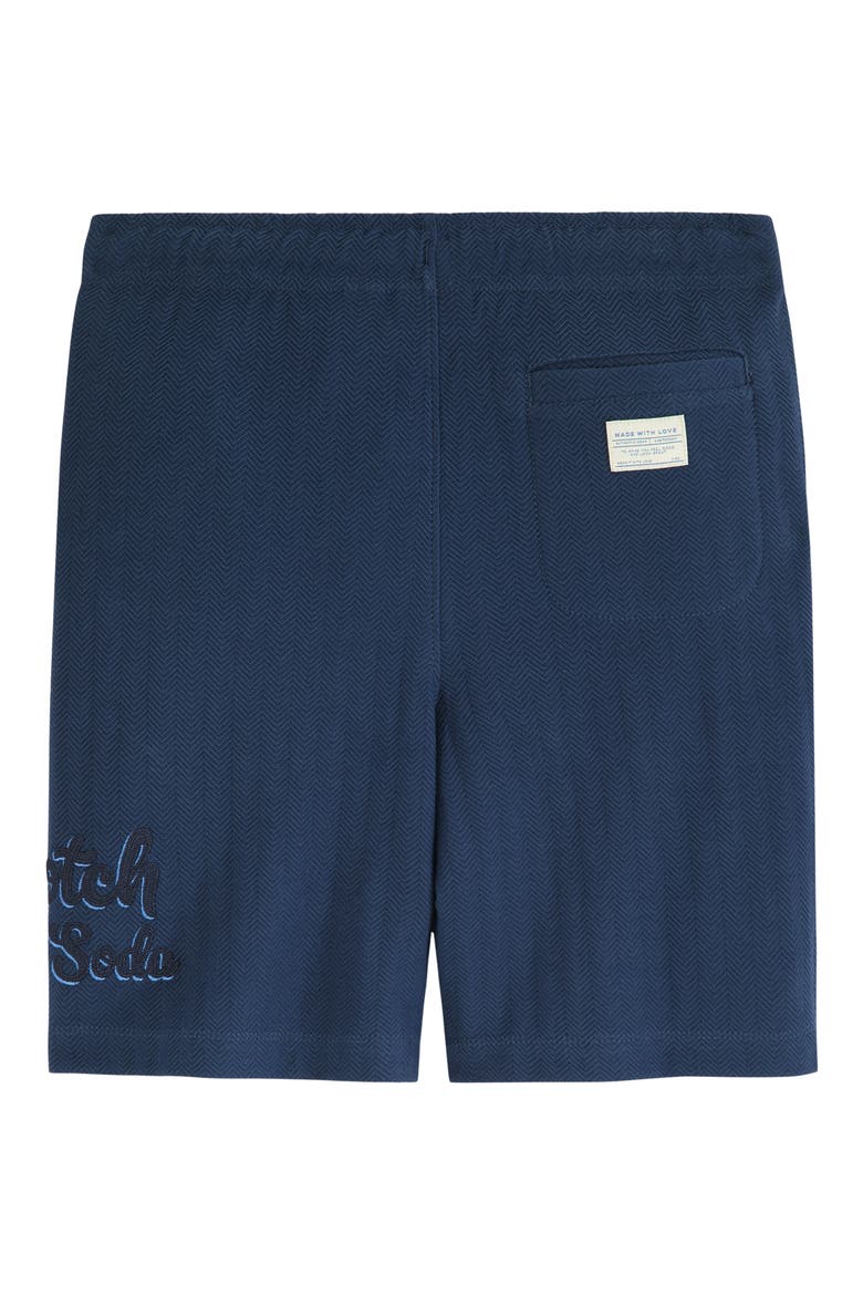 Kids' Herringbone Shorts, Alternate, color, DARK OBSIDIAN