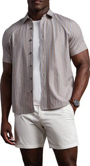 Rhone Brezza Performance Short Sleeve Button-Up Shirt