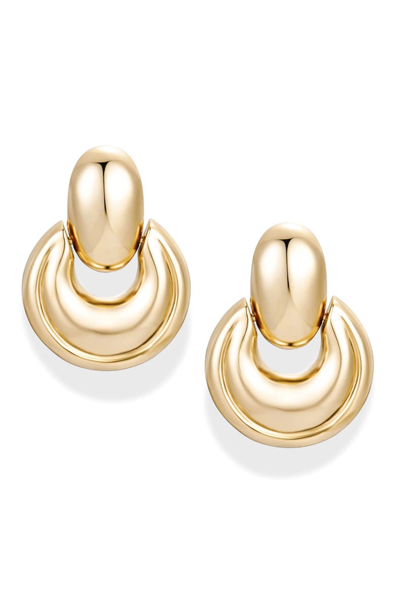 James Statement Earrings, Main, color, GOLD
