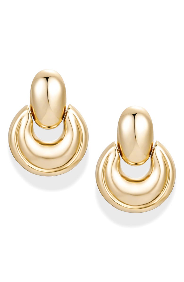 MOD AND JO James Statement Earrings, Main, color, Gold