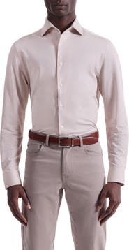 Bugatchi Devon OoohCotton® Houndstooth Button-Up Shirt
