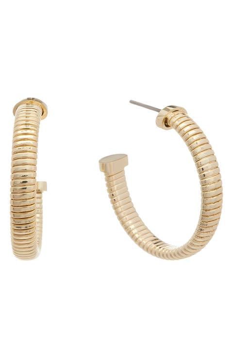 Textured Hoop Earrings