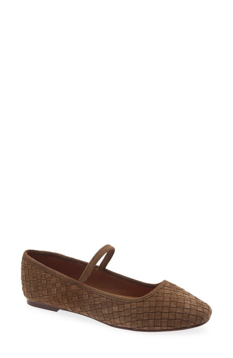 The Greta Woven Mary Jane Flat