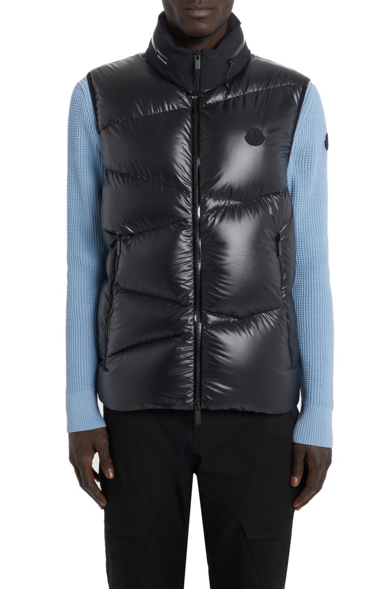 Moncler Tago Quilted Recycled Polyester Down Vest, Main, color, 