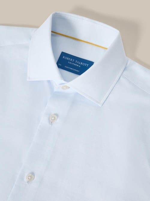 Robert Talbott Reynolds Twill Contemporary Fit Shirt In Pale Blue
