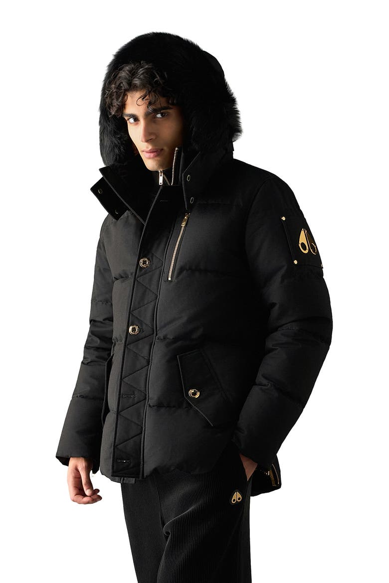 Original 3Q Down and Feather Fill Jacket, Alternate, color, BLK W/ BLK SH - 305