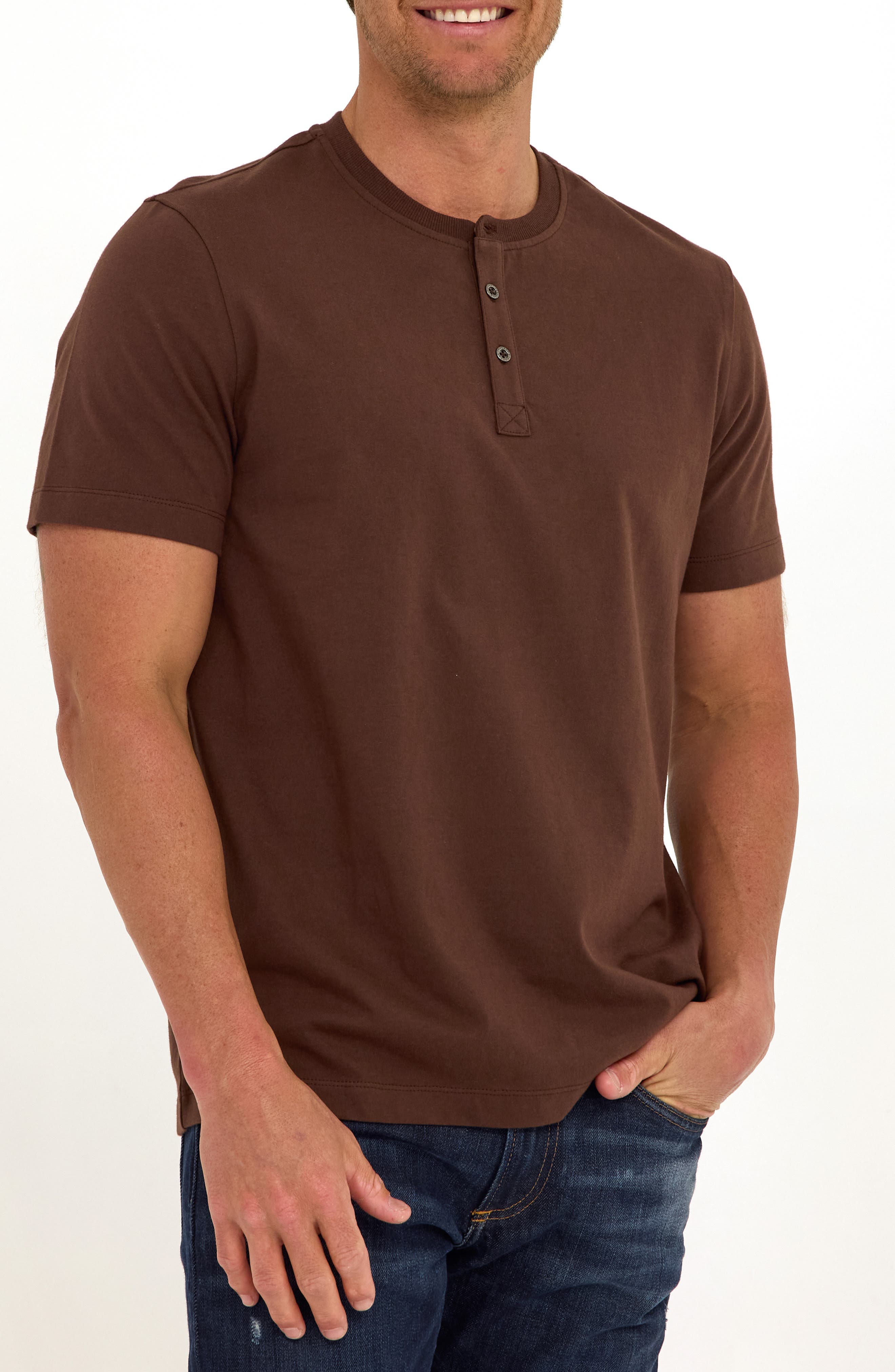Shayne Luxe Jersey Henley - image 5