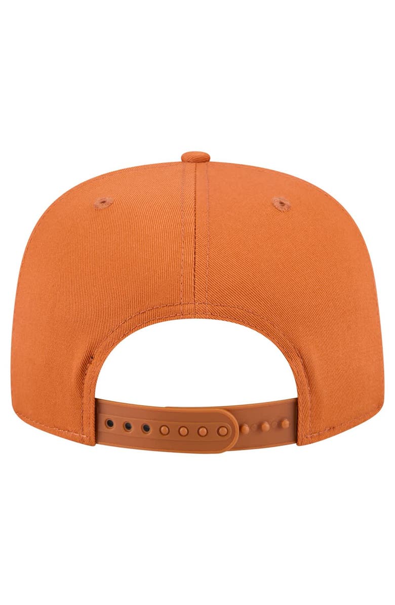 New Era Men's New Era Texas Orange Texas Longhorns Adventure Team Text Golfer Snapback Hat, Alternate, color, 