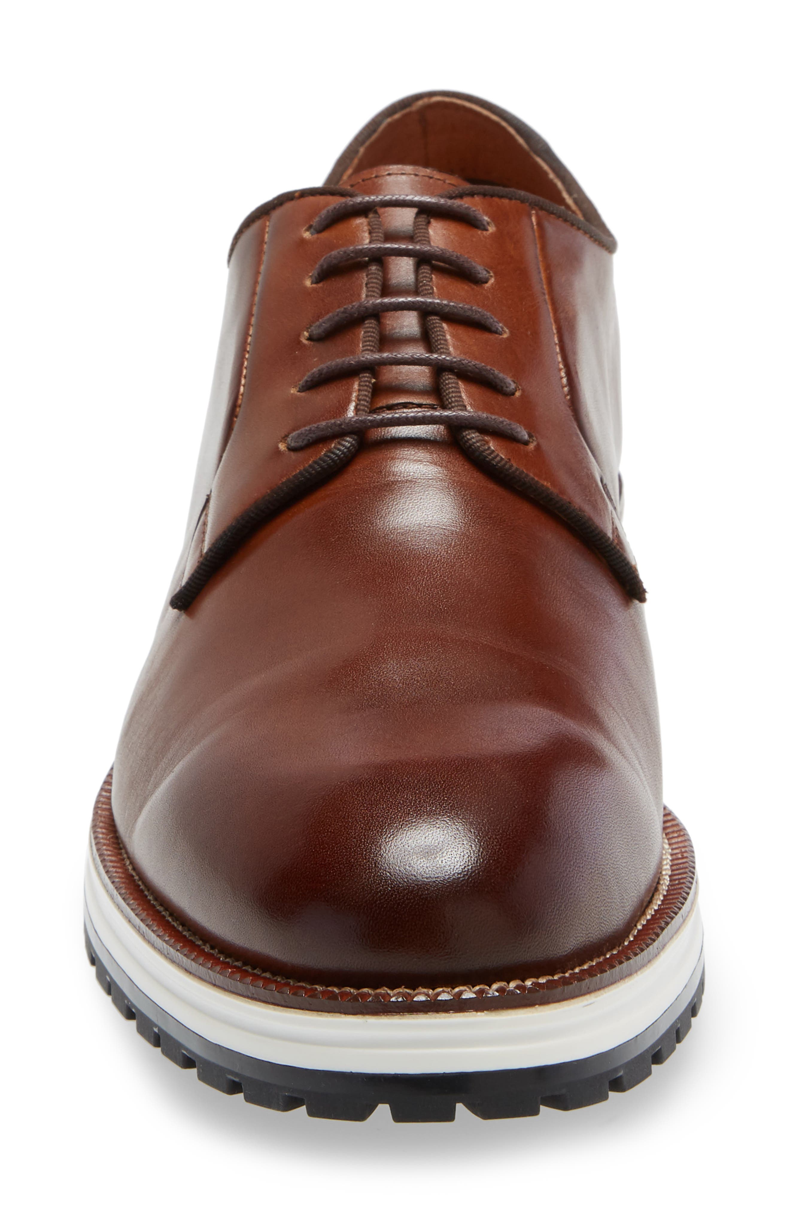 Ike Behar Structure Plain Toe Derby, Alternate, color, 