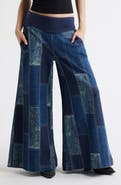 Free People Patches Wide Leg Jeans