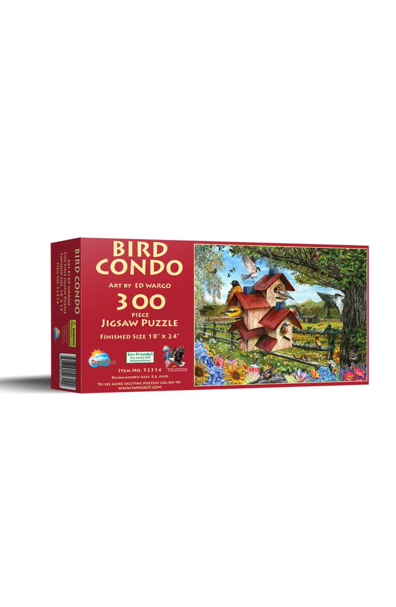 Sunsout Bird Condo 300 piece Jigsaw Puzzle for Adults, Main, color, Multicolor