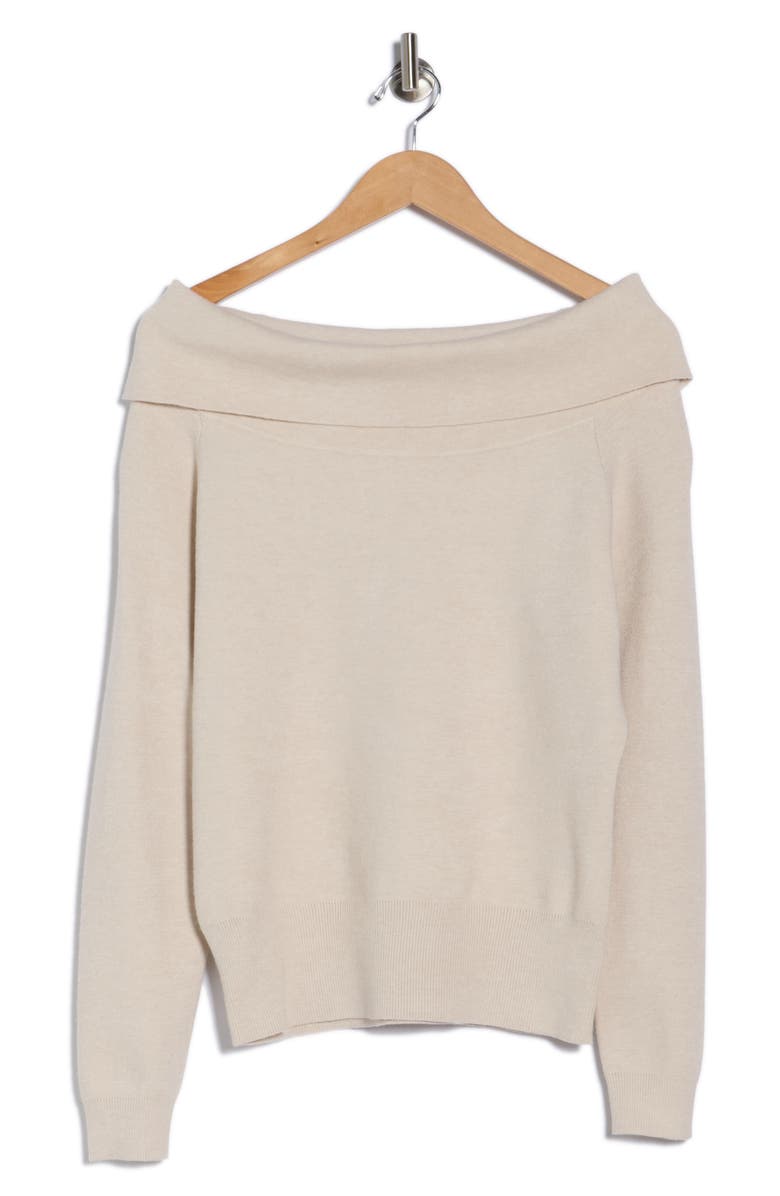 RDI Marilyn Off the Shoulder Sweater, Alternate, color, Oatmeal Melange