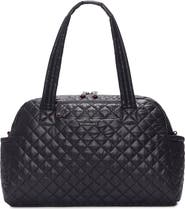 MZ Wallace Jimmy Deluxe Quilted Nylon Duffle Bag