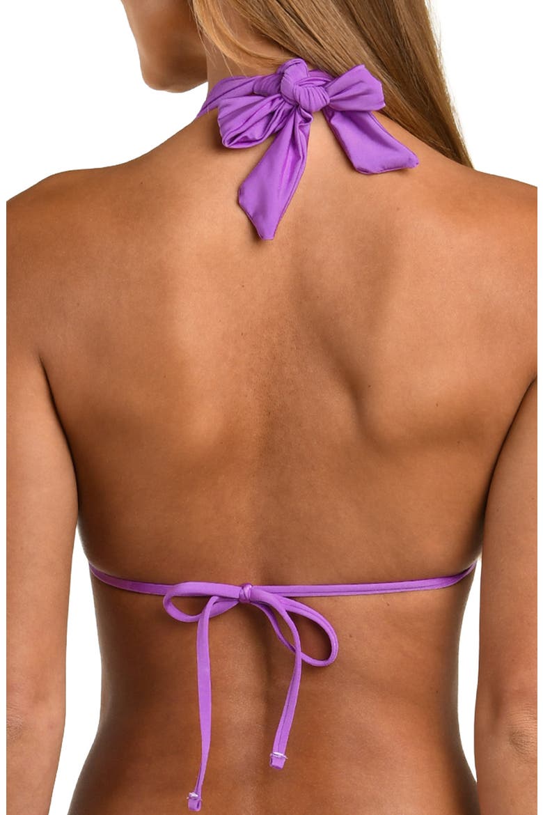 Solids Triangle Bikini Top, Alternate, color, LILAC