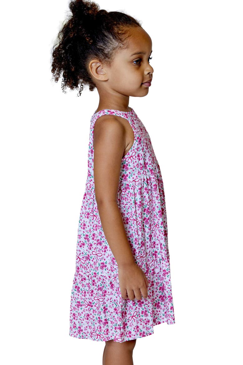Kids' Floral Print Dress, Alternate, color, GIGGLE PINK COMBO
