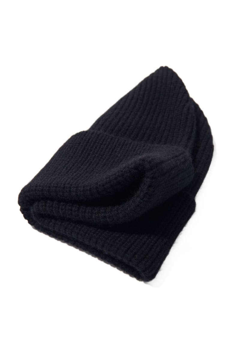 Wool and cashmere hat, Alternate, color, Black