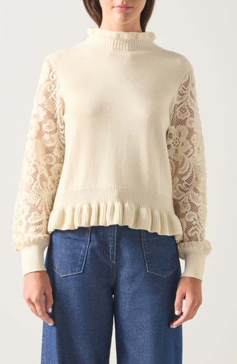 Viv Frill Lace Inset Sweater