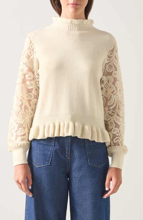 Viv Frill Lace Inset Sweater