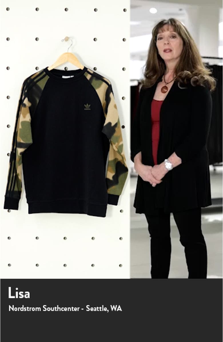 Men's Camo Stripes Crewneck Sweatshirt, sales video thumbnail