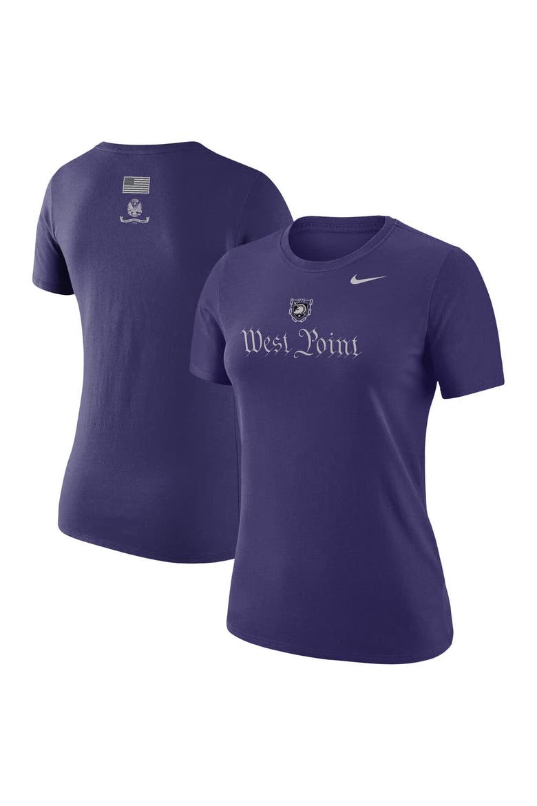 Women's Nike Purple Army Black Knights West Point 250 Collection Dri-FIT T-Shirt, Main, color, Purple