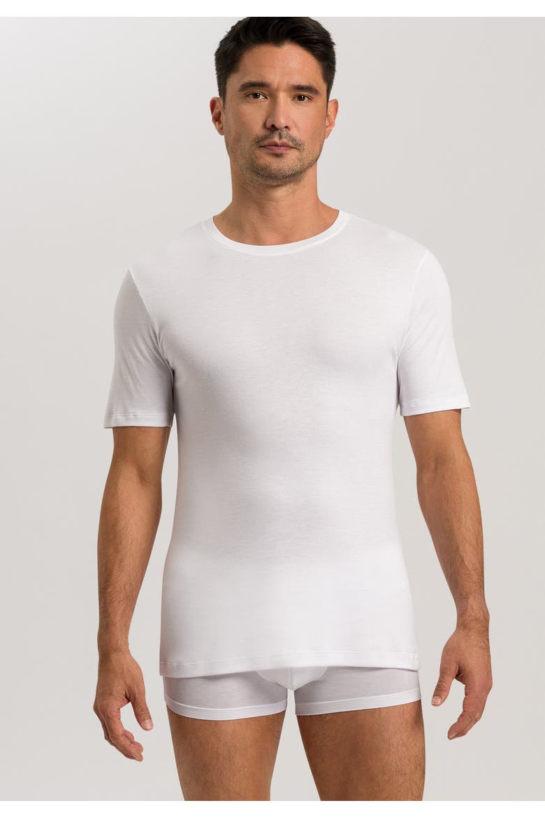 Sea Island Cotton Crew Neck T-shirt, Alternate, color, White