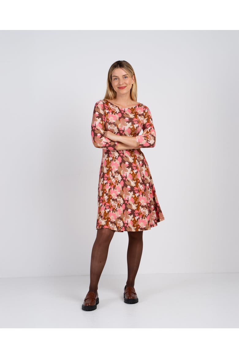Brushed Floral Dress, Alternate, color, Pink Fizz Floral