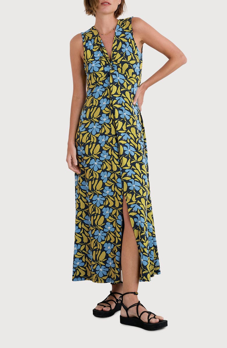 Seasalt Cornwall Sanderling Sleeveless Maxi Dress, Main, color, Leafy Floral Maritime
