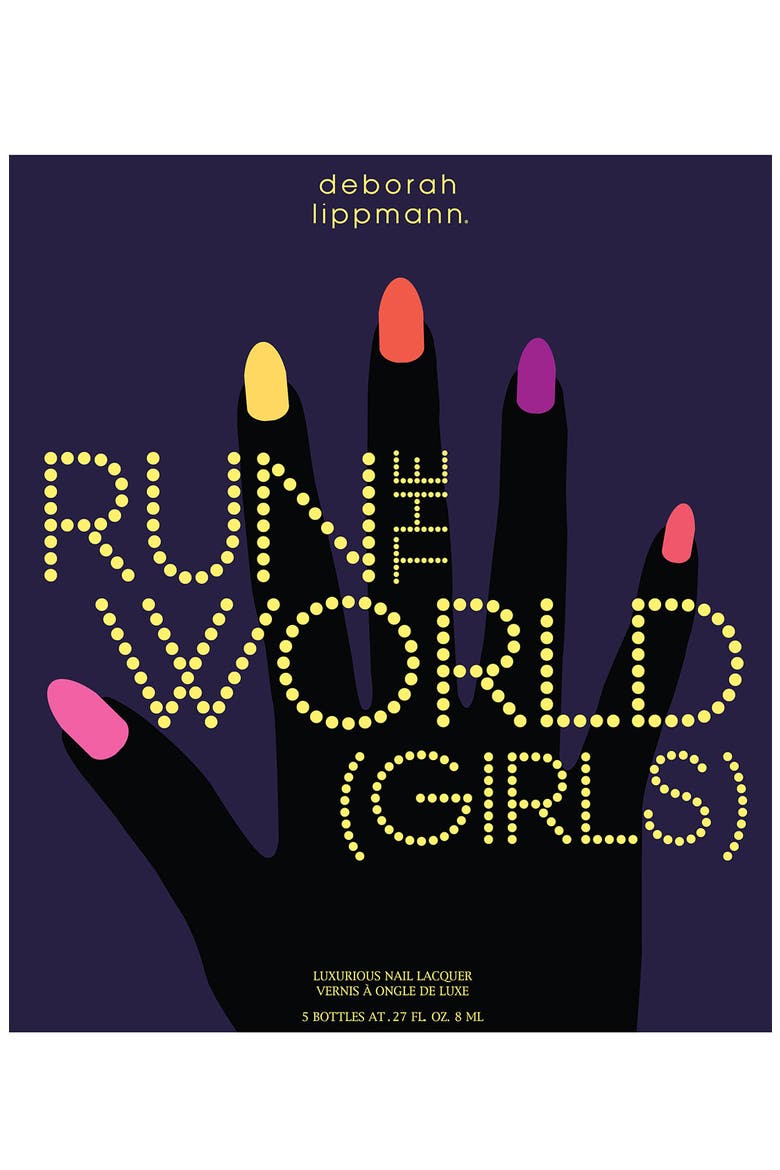 'Run the World (Girls)' Neon Mini Nail Lacquer Set, Alternate, color, NO COLOR
