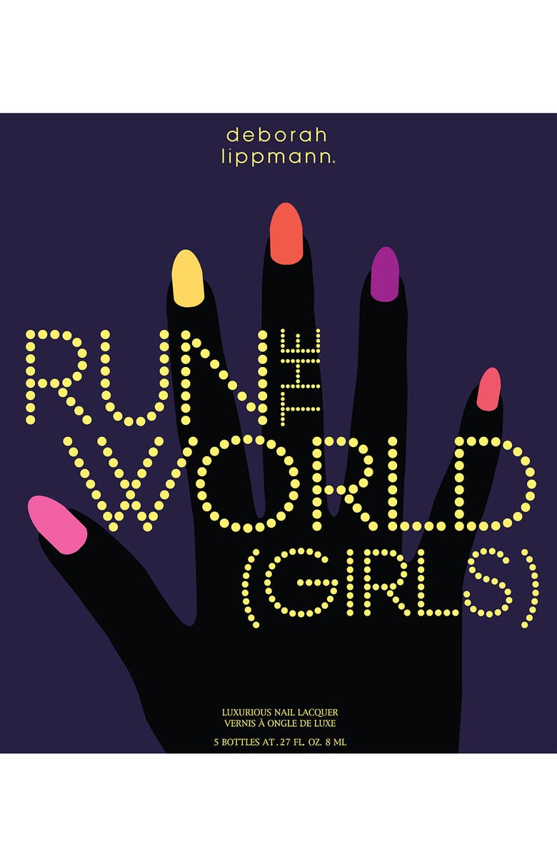 Deborah Lippmann 'Run the World (Girls)' Neon Mini Nail Lacquer Set, Alternate, color, 