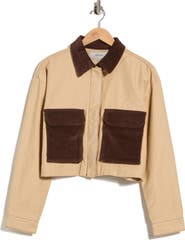 Hudson Jeans Mixed Media Chore Jacket