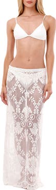 MALAI Encaje Lace Cover-Up Skirt