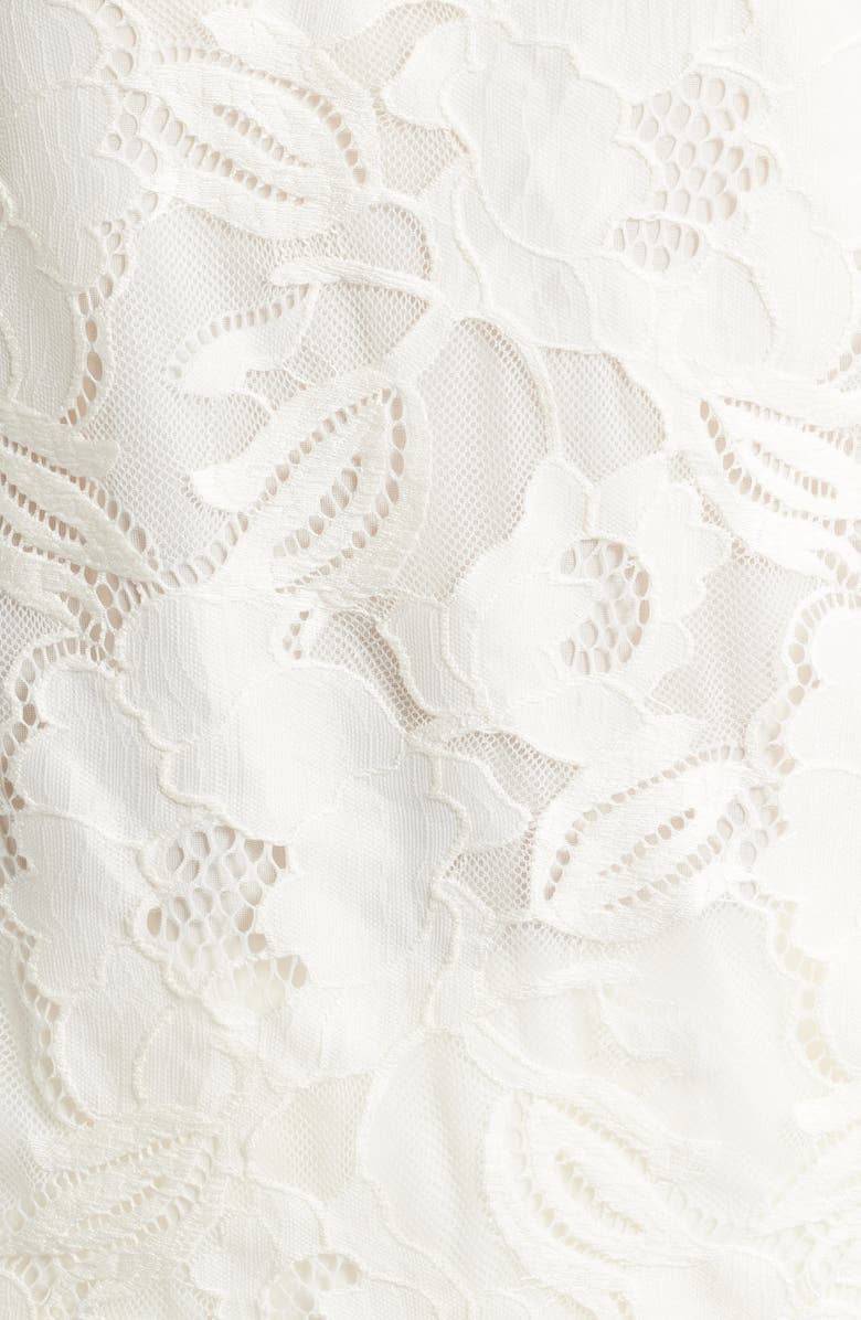 Anne Klein Ruffle Neck Lace Top, Alternate, color, 