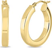 Bony Levy 14K Gold Square Tube Hoop Earrings (Online Trunk Show)