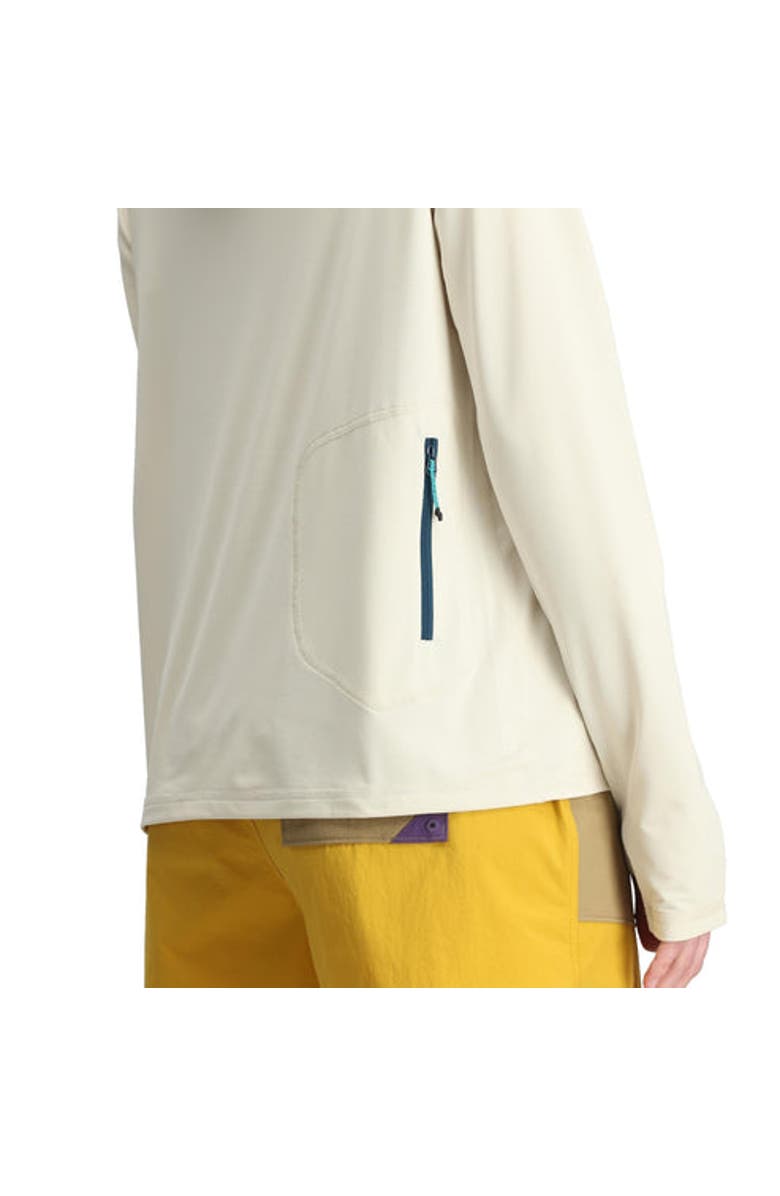 Topo Designs Women's Sun Hoodie, Alternate, color, Bone White