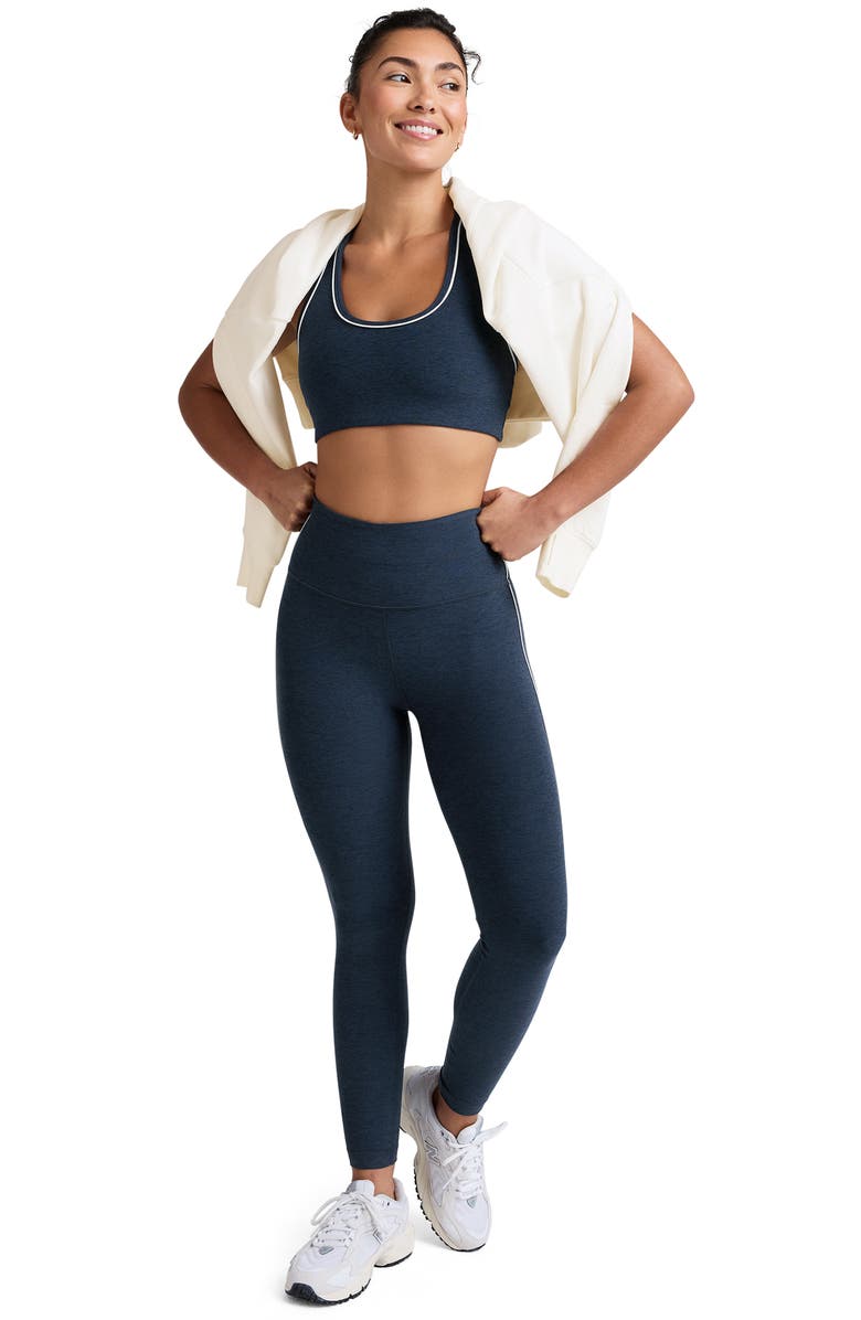 Beyond Yoga Space Dye Racerback Sports Bra, Alternate, color, Nocturnal Navy