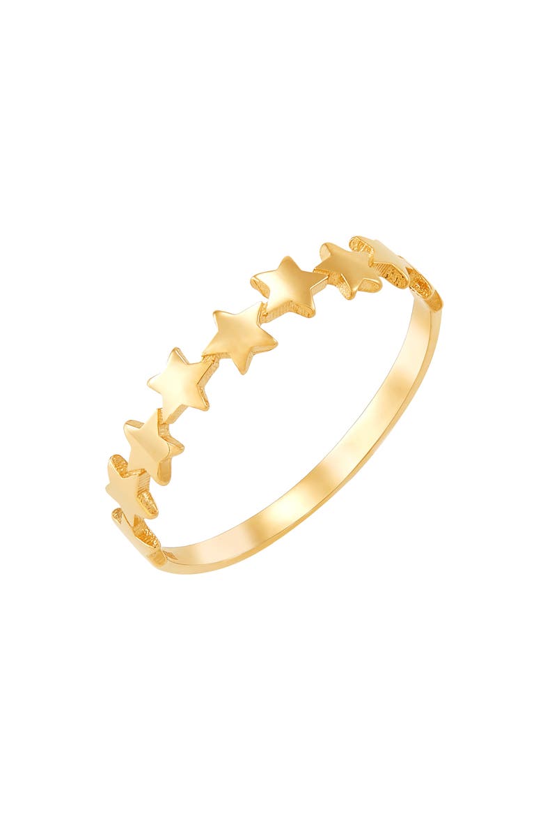 Frankie & Zoe Star Band Ring, Main, color, Yellow Gold