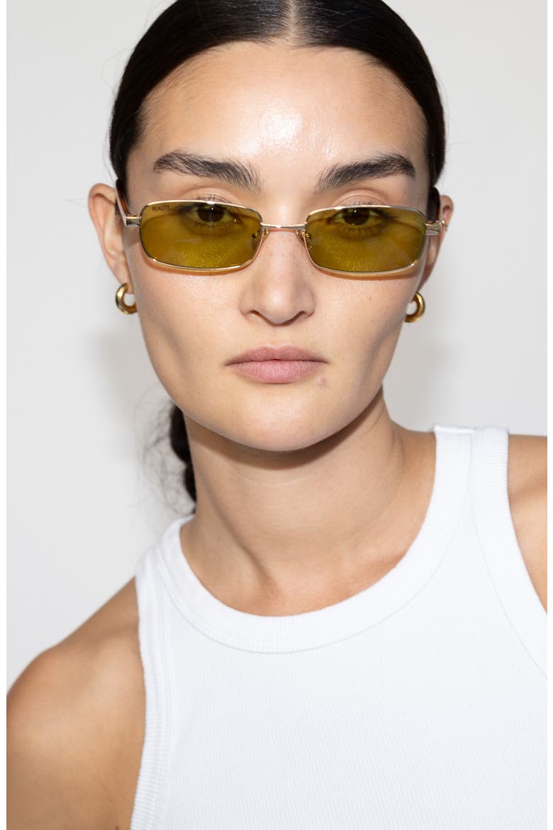 Vibes Town Sunglasses, Alternate, color, Gold Olive