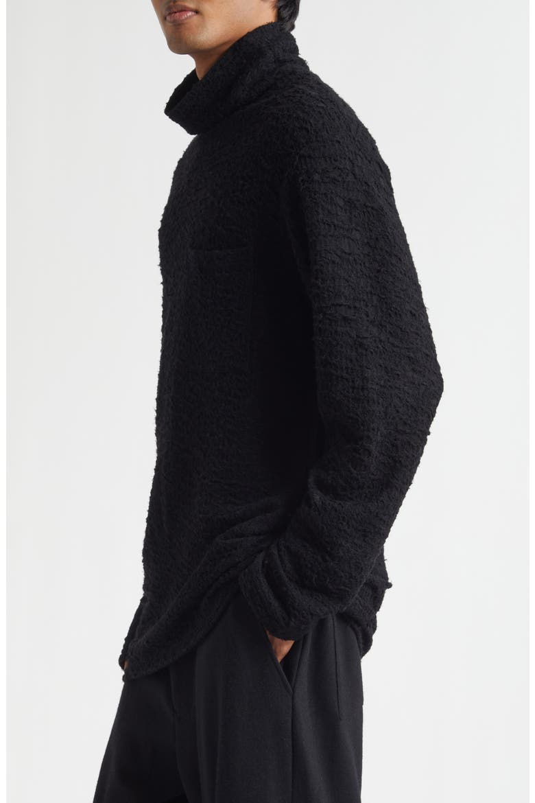 Wool Turtleneck Sweater, Alternate, color, BLACK
