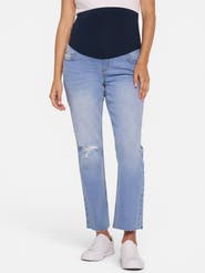 MOTHERHOOD MATERNITY Secret Fit Over the Belly Slim Straight Leg Jeans