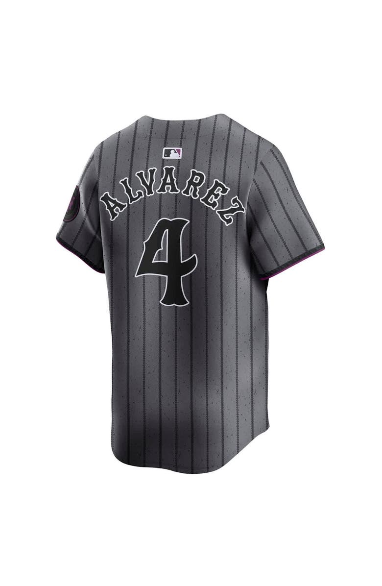Nike Men's Nike Francisco Alvarez Gray New York Mets City Connect Limited Jersey, Alternate, color, 