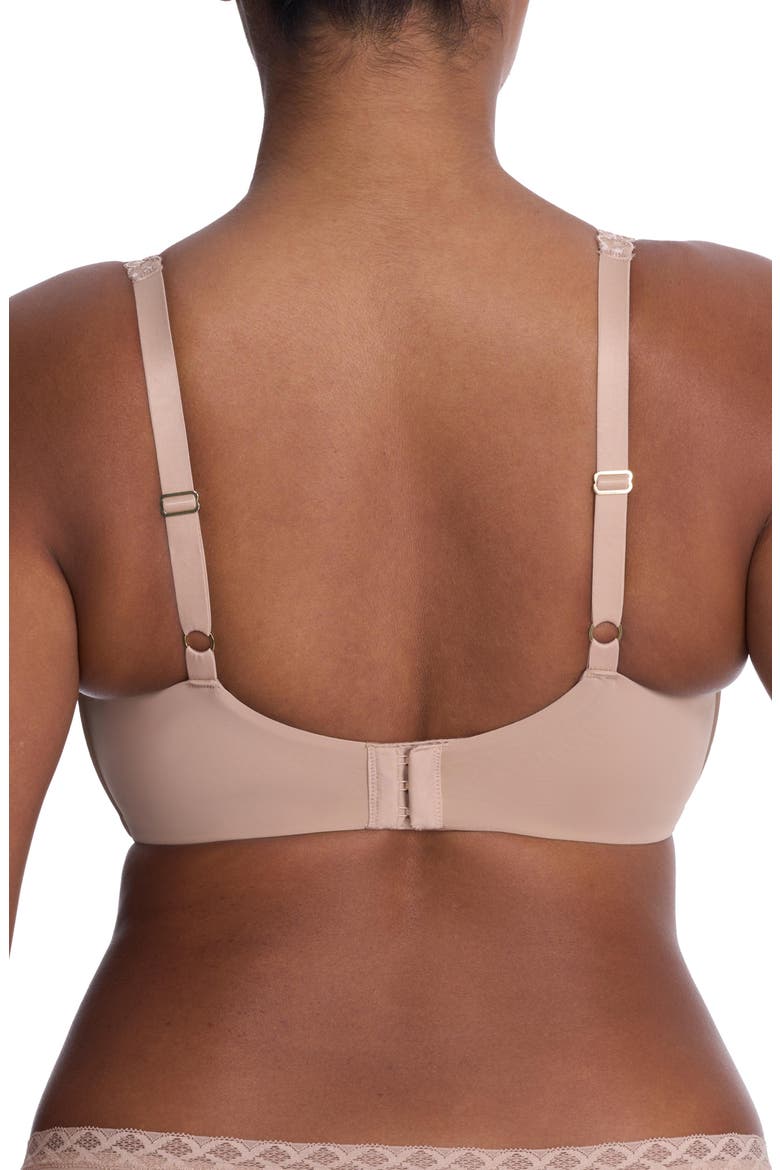 Pure Luxe Wireless T-Shirt Bra, Alternate, color, Cafe