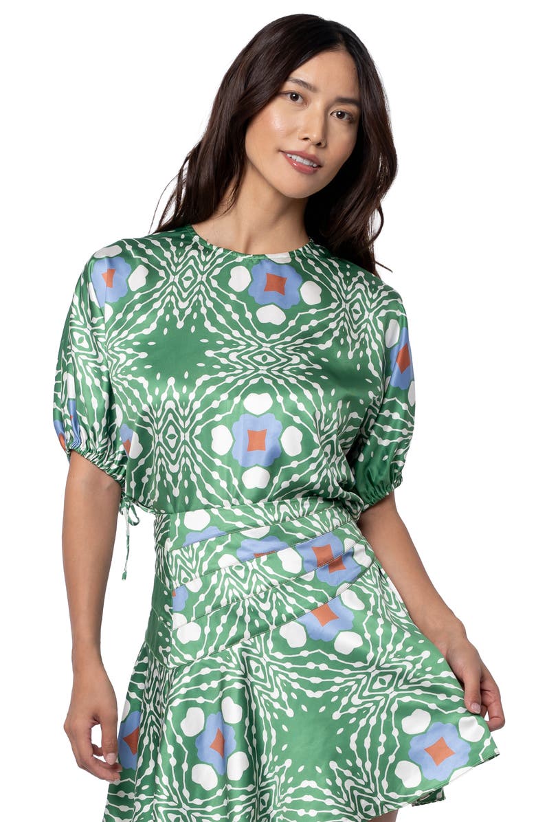 CIEBON Brigette Print Top, Alternate, color, Green Multi