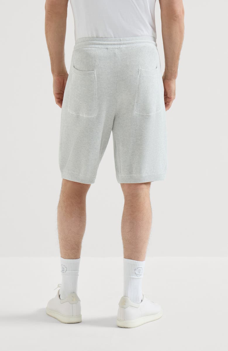 Brunello Cucinelli Knitted Bermuda shorts, Alternate, color, Fog
