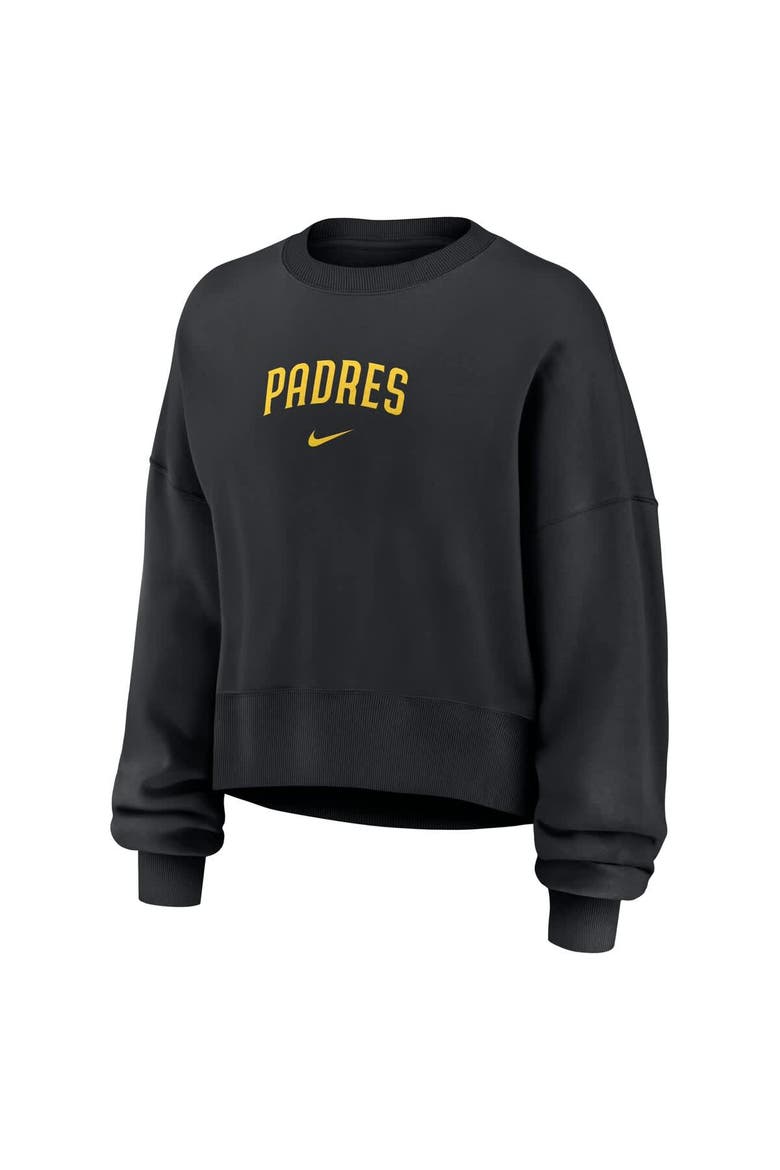 Women's Nike Black San Diego Padres Oversized Primetime Sweatshirt, Alternate, color, Black